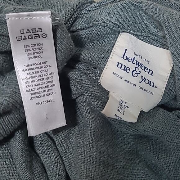 Anthropologie Sweater Cowl Neck Green Between Me & You Dolman Sleeve Small - Picture 8 of 8